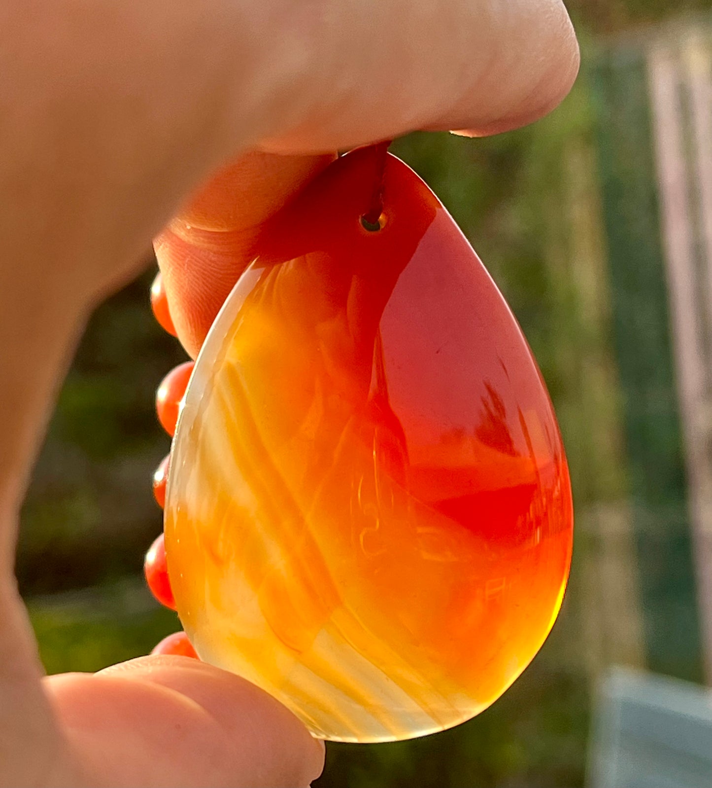 عقد عقيق كارنيليان اصلي