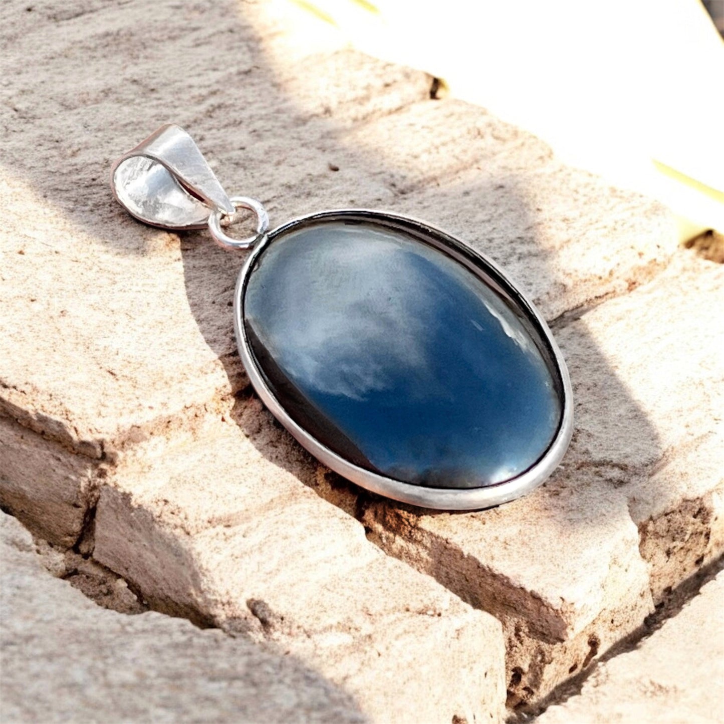 دلاية فضة حجر هيمتايت طبيعي