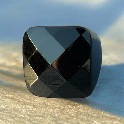 خاتم حجر اونكس طبيعي