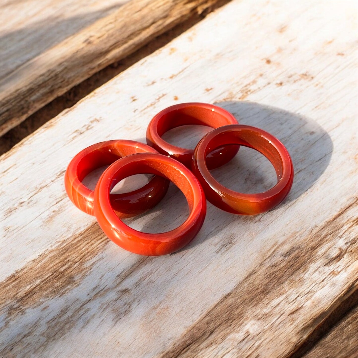 دبلة عقيق طبيعي للجنسين