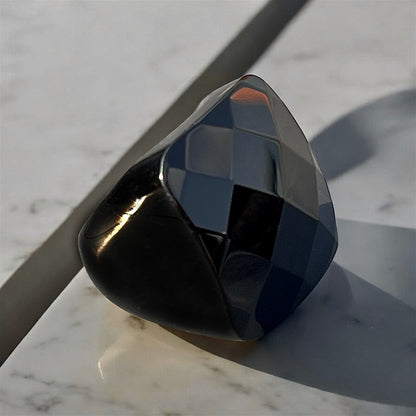 خاتم حجر اونكس طبيعي