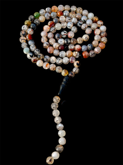 سبحة عقيق عنكبوتي 100حبة