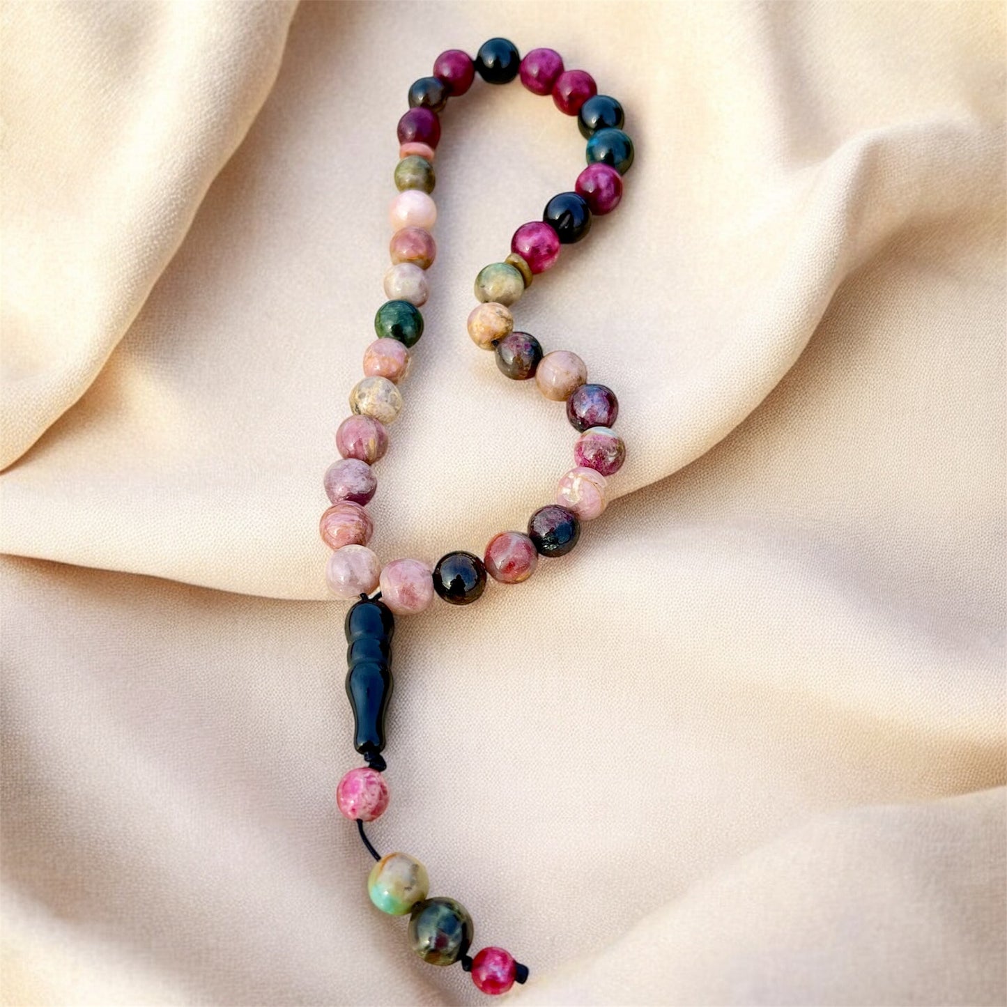 سبحة تورمالين اصلي