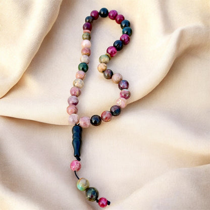 سبحة تورمالين اصلي