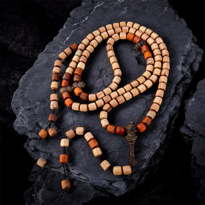 سبحة خشب صندل متنوع وعود100حبة