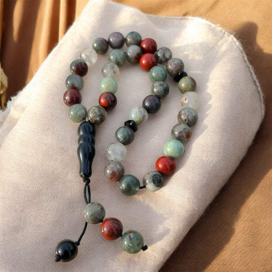 سبحة عقيق الدم الافريقي الاصلي