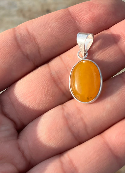 دلاية فضة حجر عقيق شرف الشمس اصلي