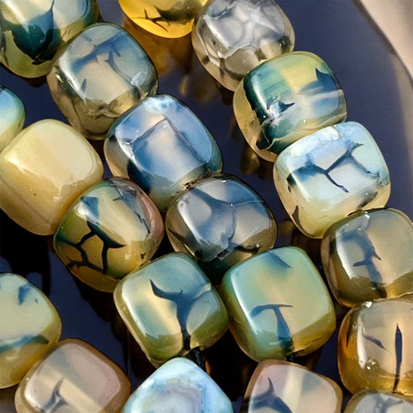 سبحة عقيق عنكبوتي 45حبة