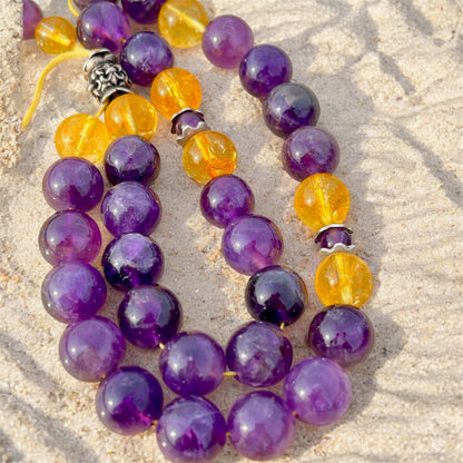 سبحة اماتيست وسترين اصلي وفضة