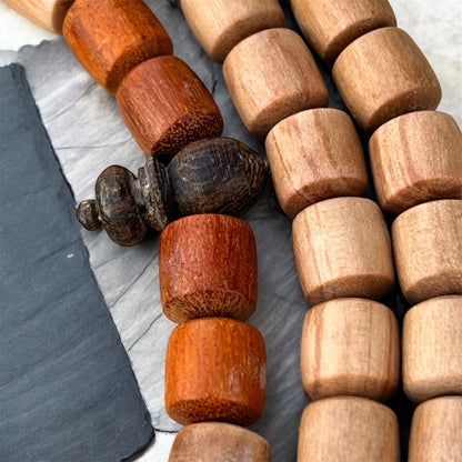 سبحة خشب صندل متنوع وعود100حبة