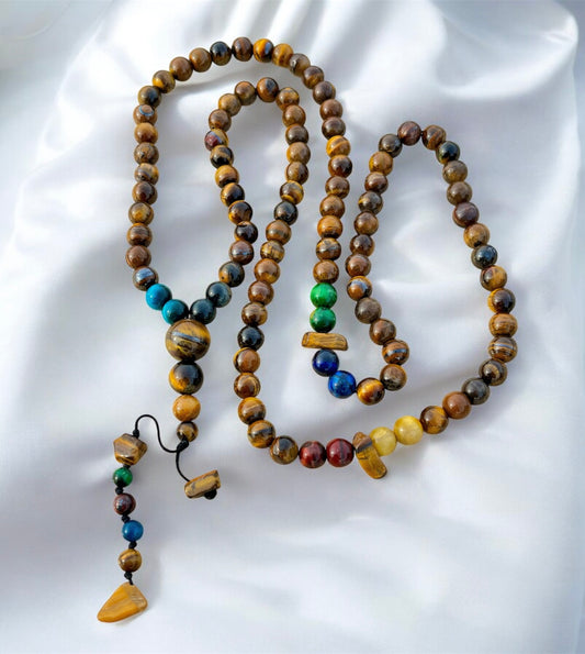 سبحة وعقد عين النمر اصلي99حبة