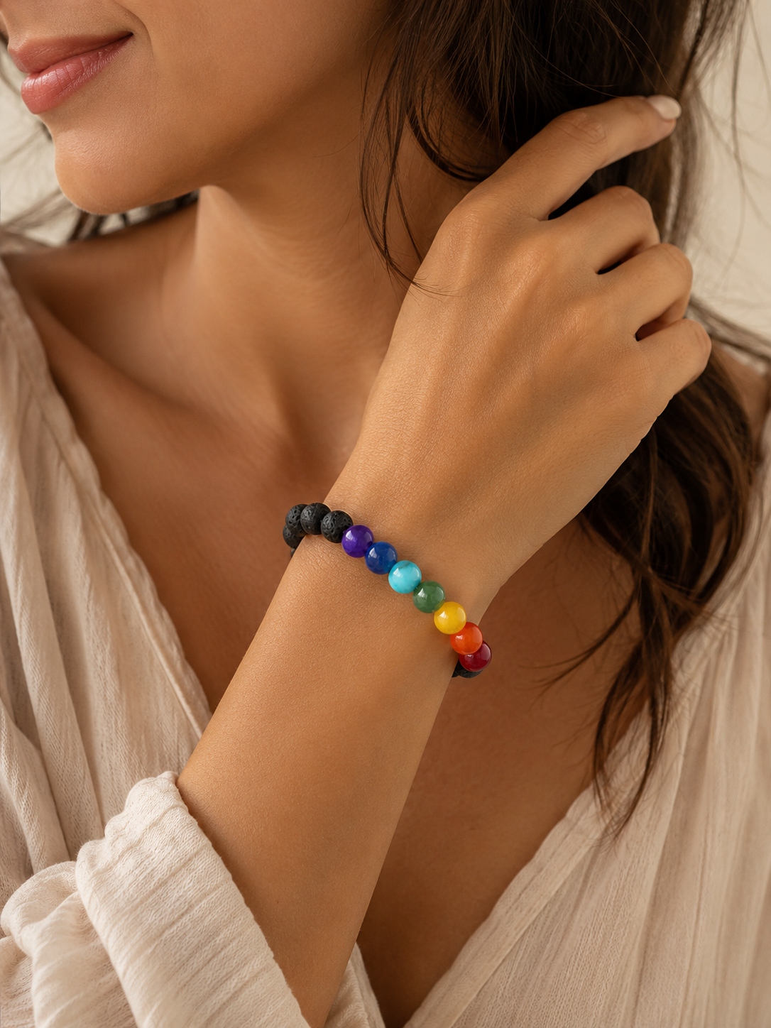 Spectrum Harmony | Genuine 7 Chakra Gemstone Bracelet