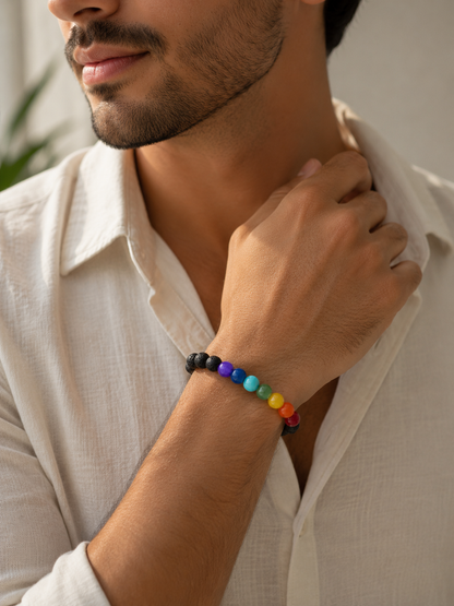 Spectrum Harmony | Genuine 7 Chakra Gemstone Bracelet