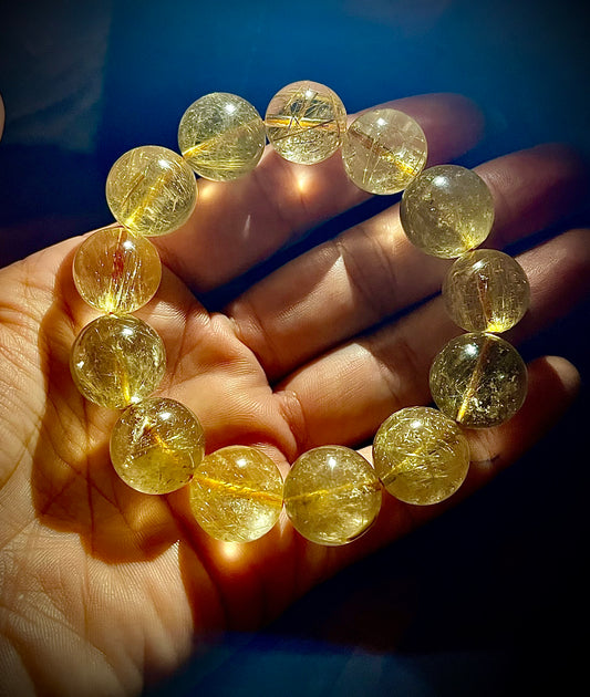 اسورة روتيل كوارتز اصفر نادر