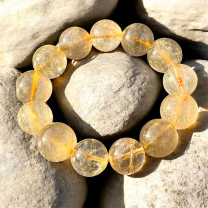 اسورة روتيل كوارتز اصفر نادر