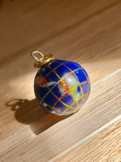 دلاية انتيك كرة أرضية وفضة مطلي دهب