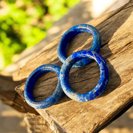 دبلة لابيس لازورد اصلي للجنسين